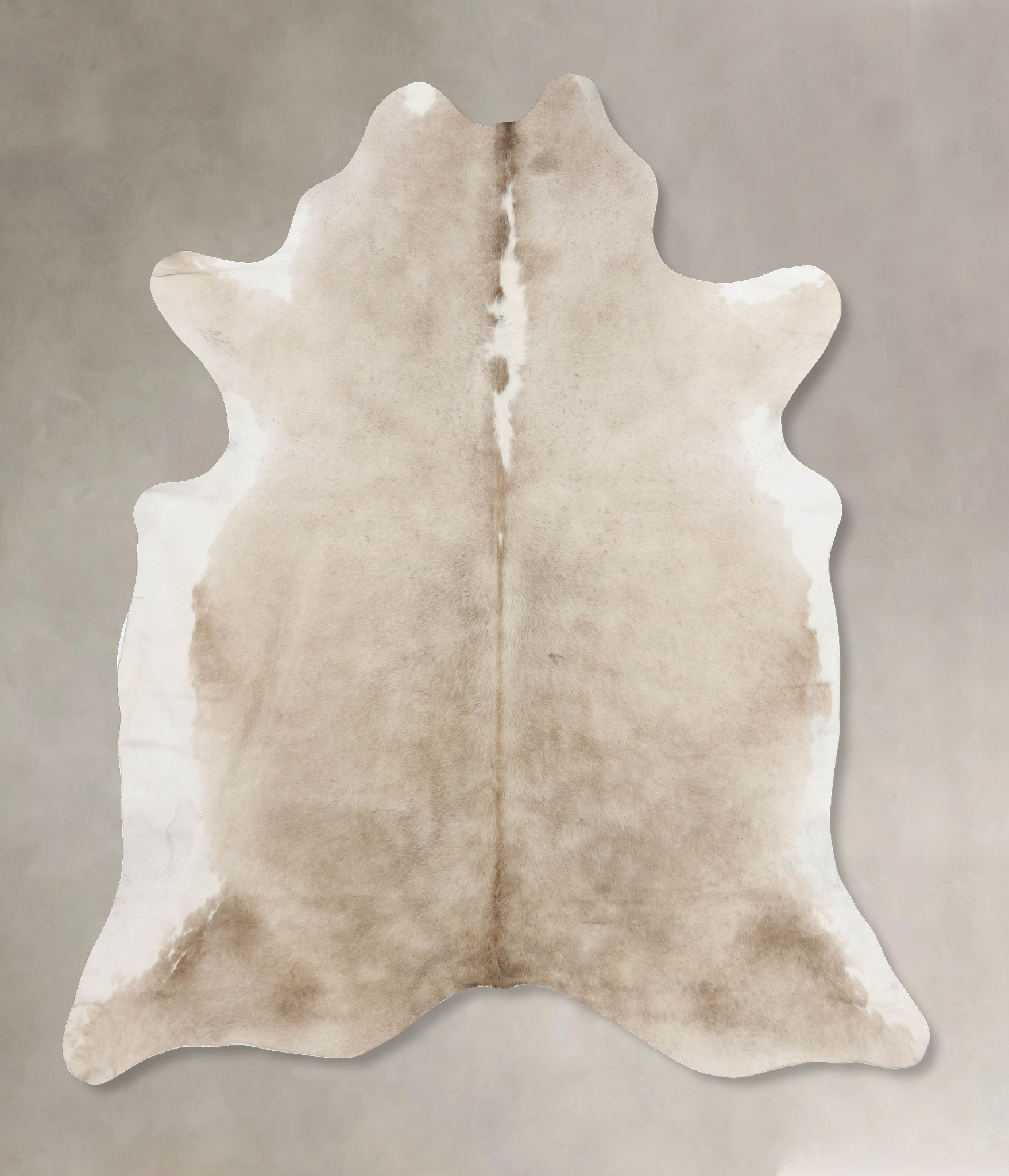 Grey with White Cowhide Rug #B10356