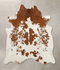 Brown and White XX-Large Brazilian Cowhide Rug 7'6