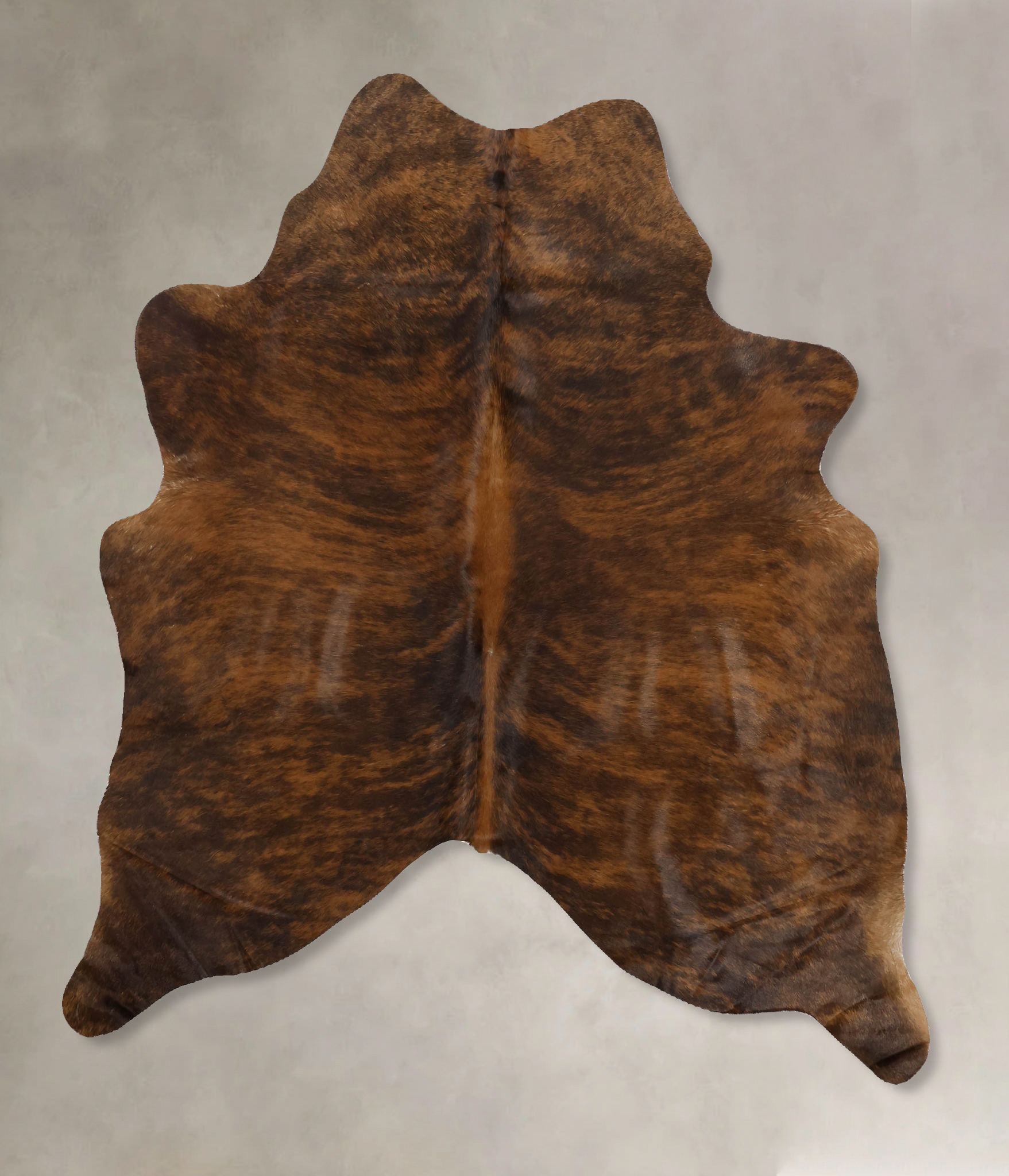 Dark Brindle Cowhide Rug #B10423