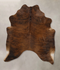 Dark Brindle Large Brazilian Cowhide Rug 6'5