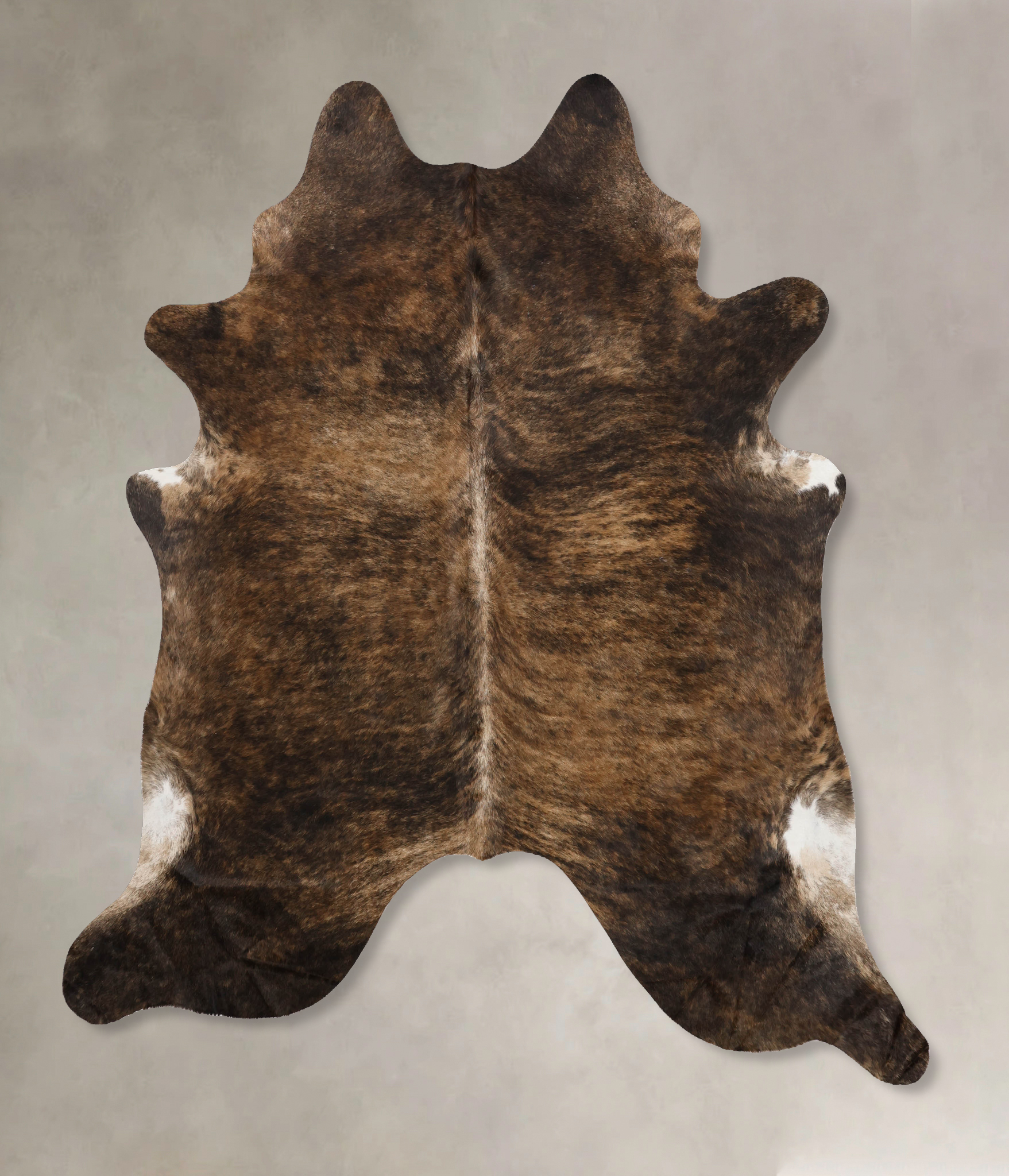 Dark Brindle Cowhide Rug #B10426