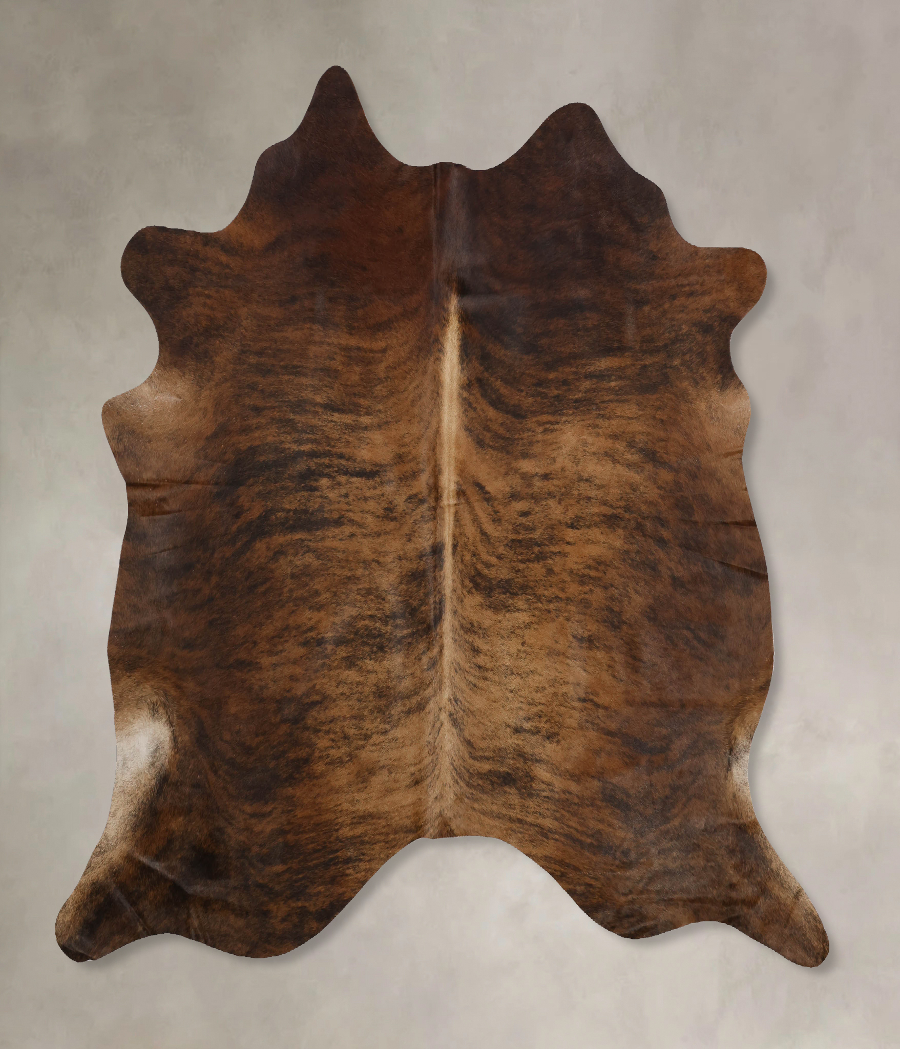 Dark Brindle Cowhide Rug #B10427