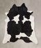 Black and White XX-Large Brazilian Cowhide Rug 8'7