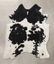 Black and White X-Large Brazilian Cowhide Rug 7'3