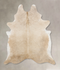 Beige XX-Large Brazilian Cowhide Rug 8'8