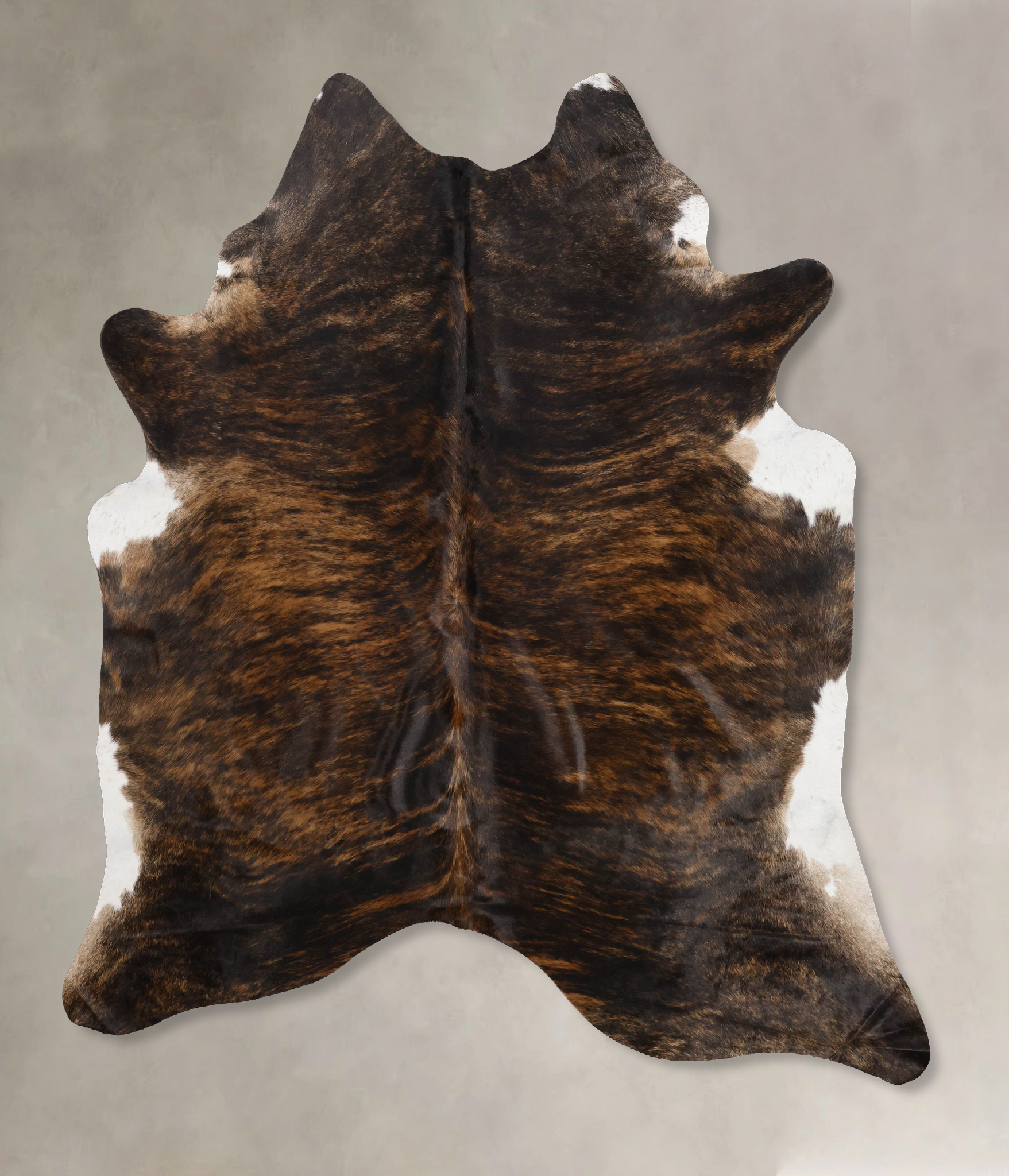 Dark Brindle Cowhide Rug #B10524