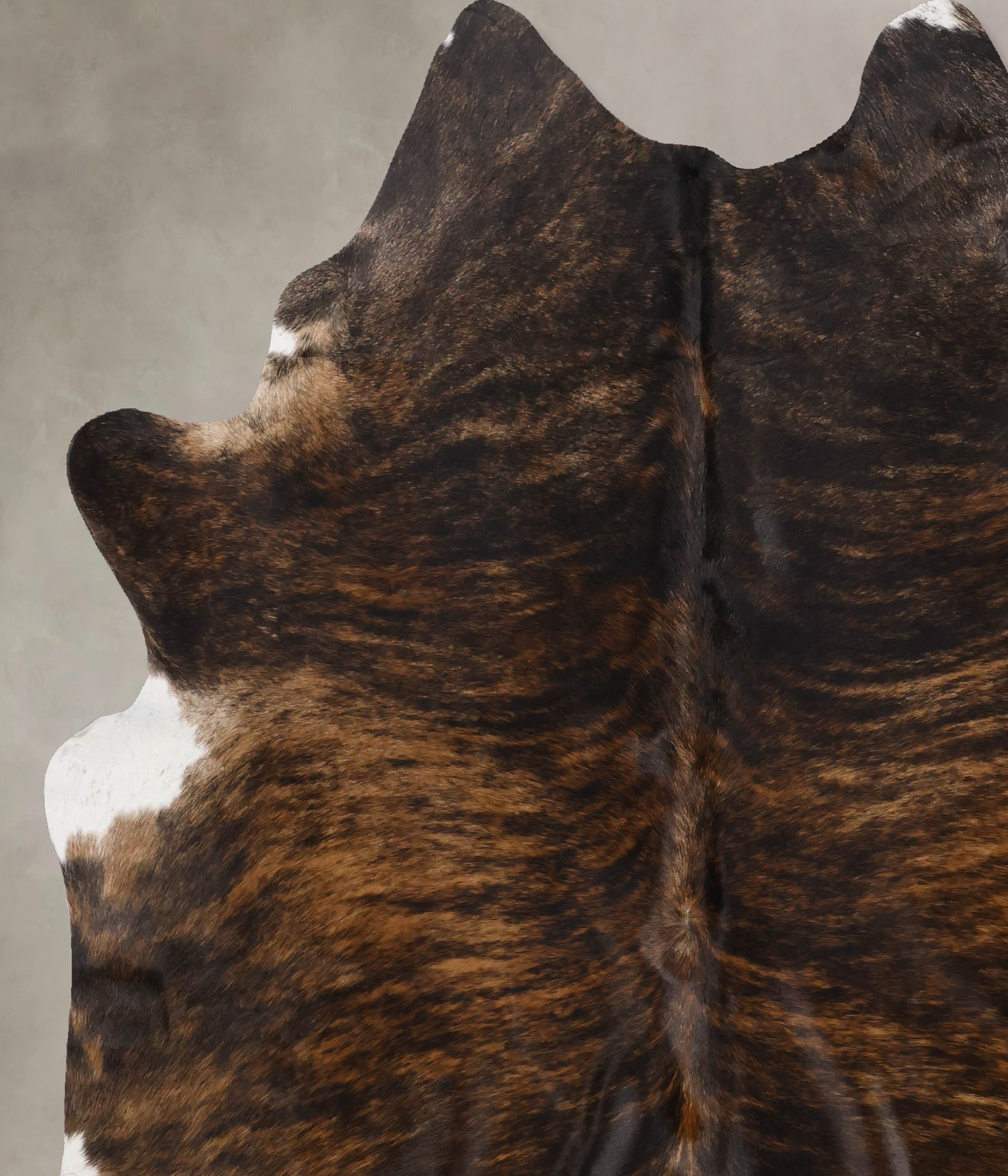 Dark Brindle Cowhide Rug #B10524