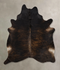 Dark Brindle XX-Large Brazilian Cowhide Rug 8'0