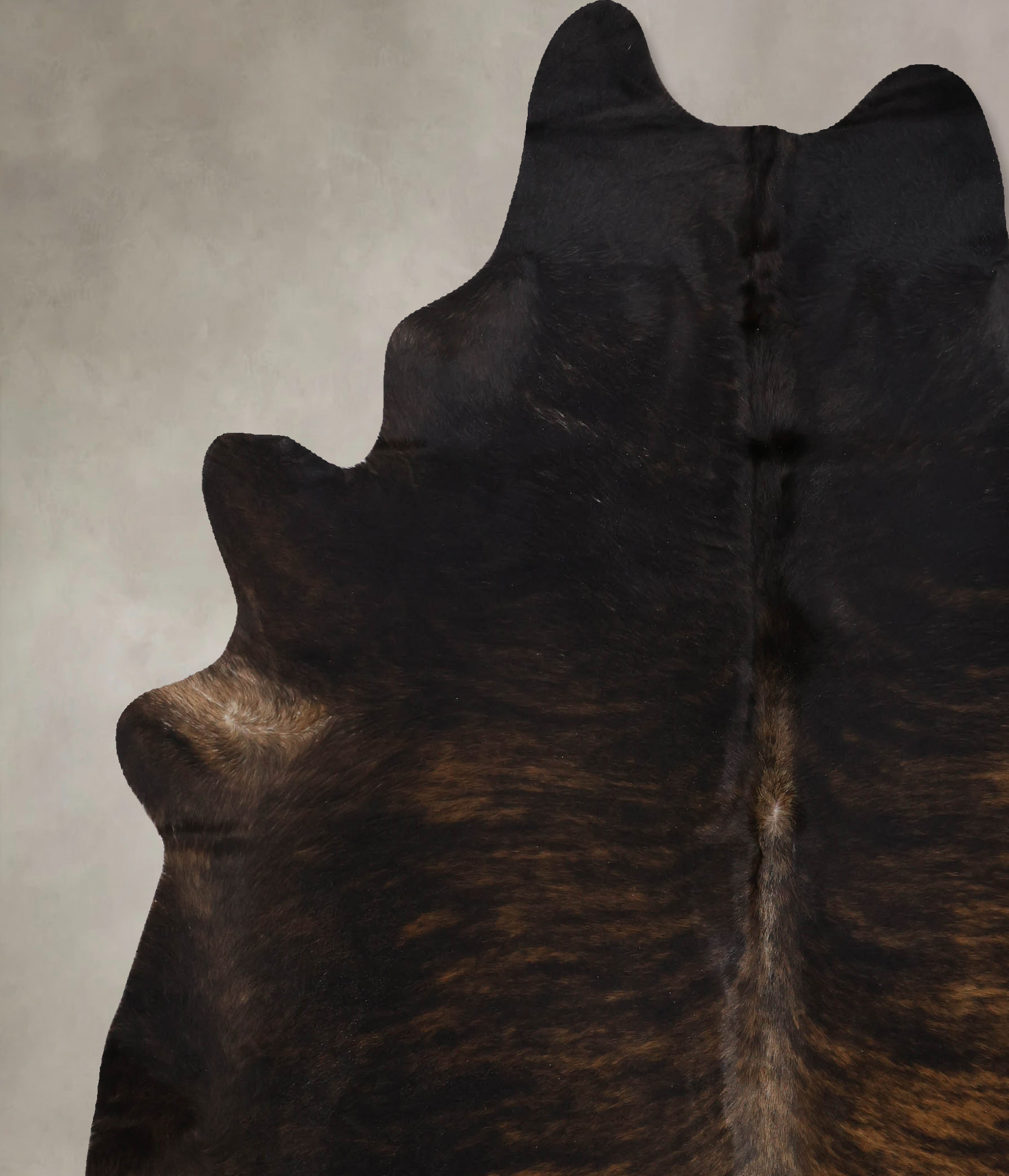 Dark Brindle Cowhide Rug #B10525