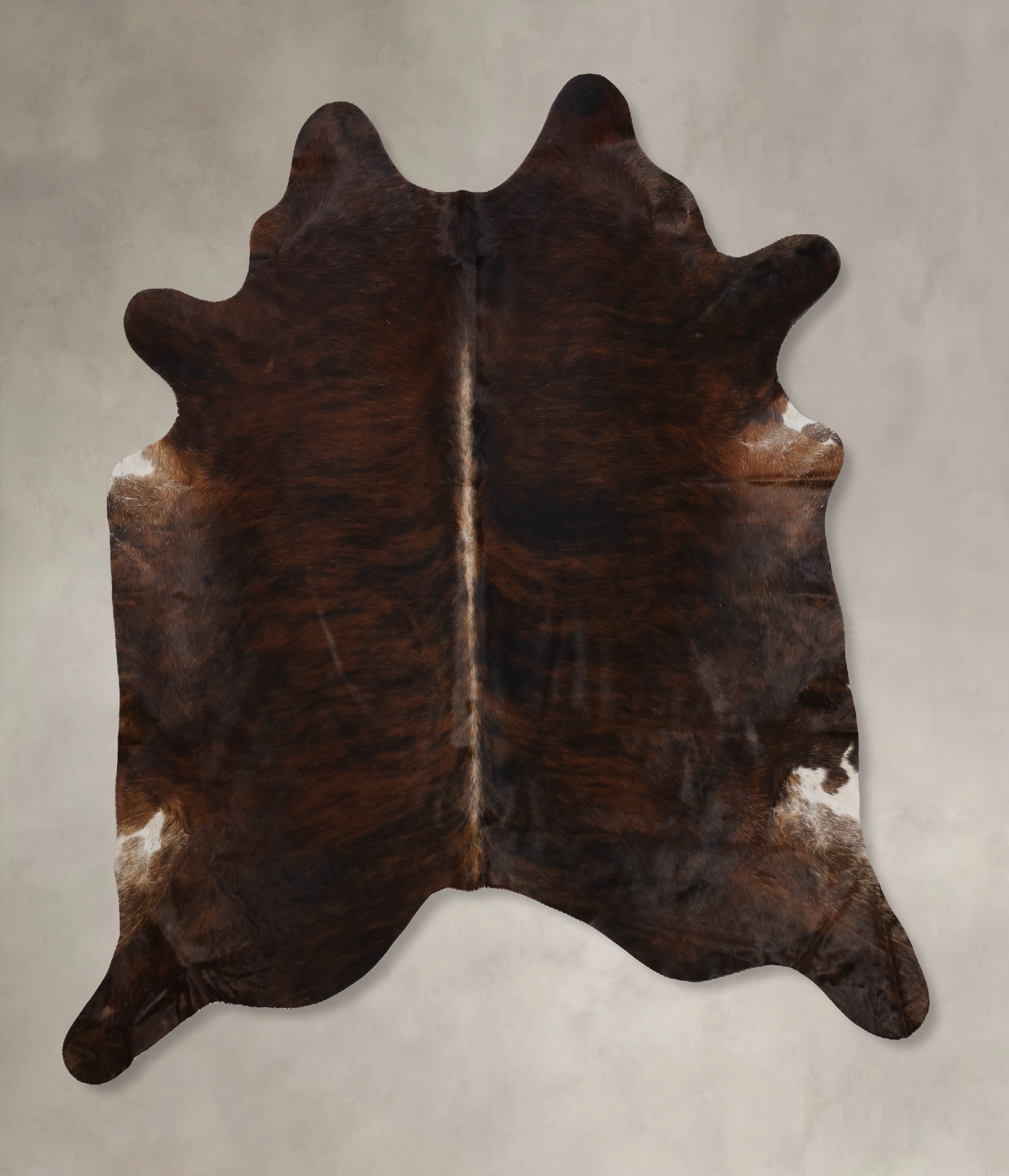 Dark Brindle Cowhide Rug #B10526