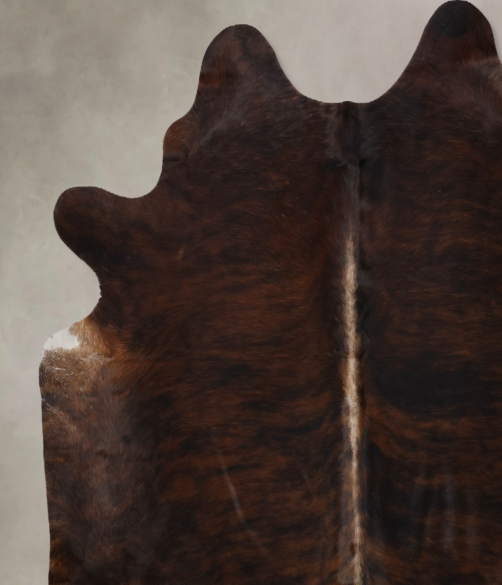 Dark Brindle Cowhide Rug #B10526