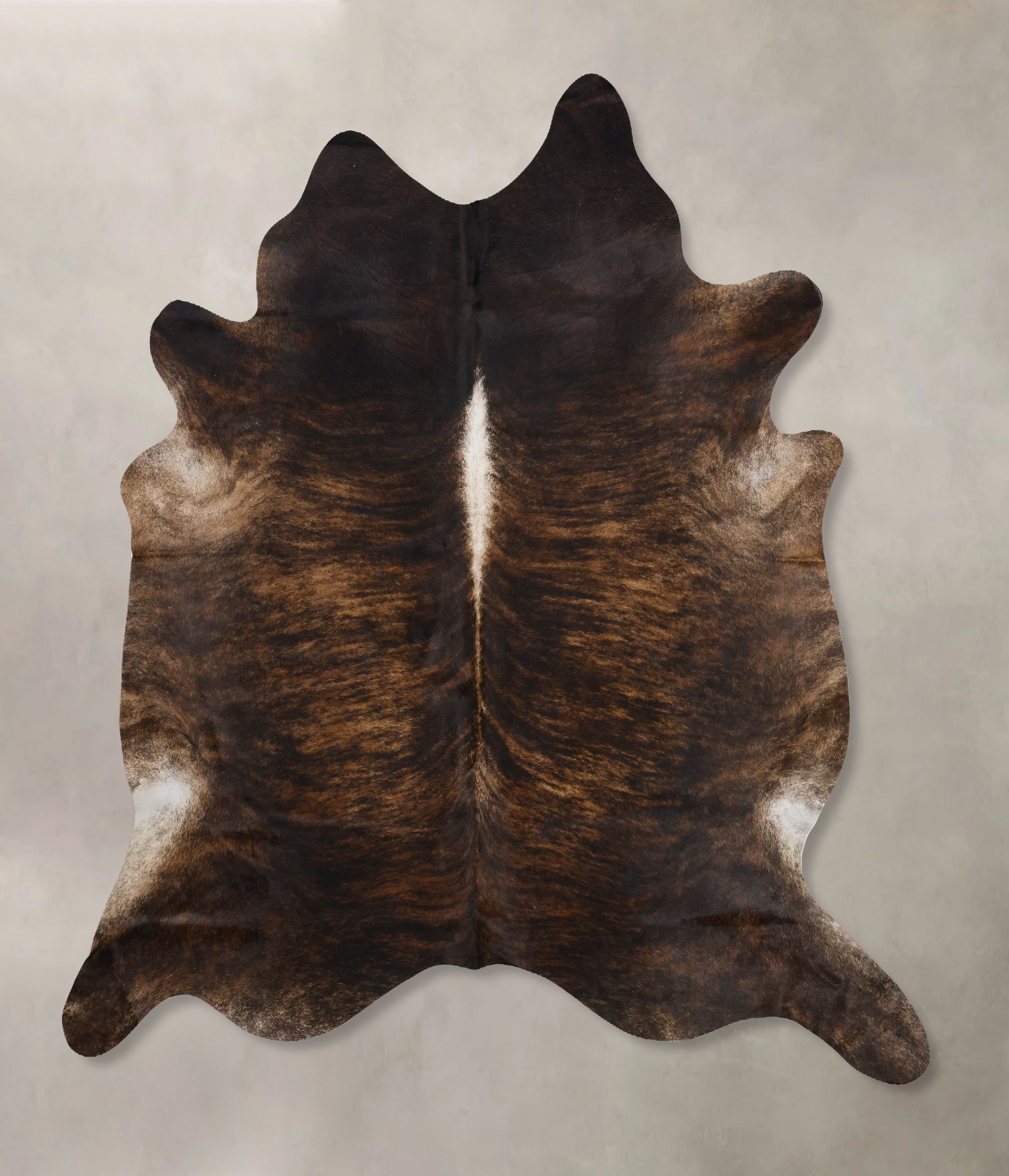 Dark Brindle Cowhide Rug #B10528