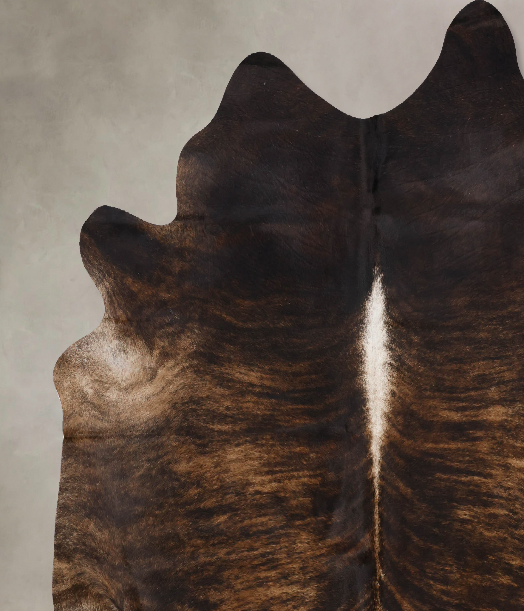 Dark Brindle Cowhide Rug #B10528