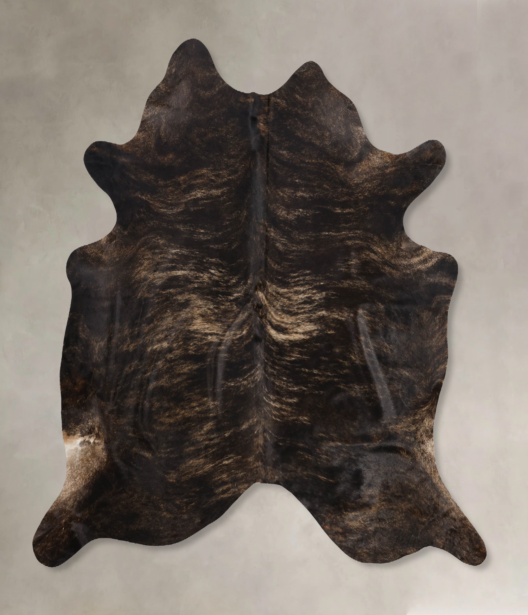 Dark Brindle Cowhide Rug #B10549