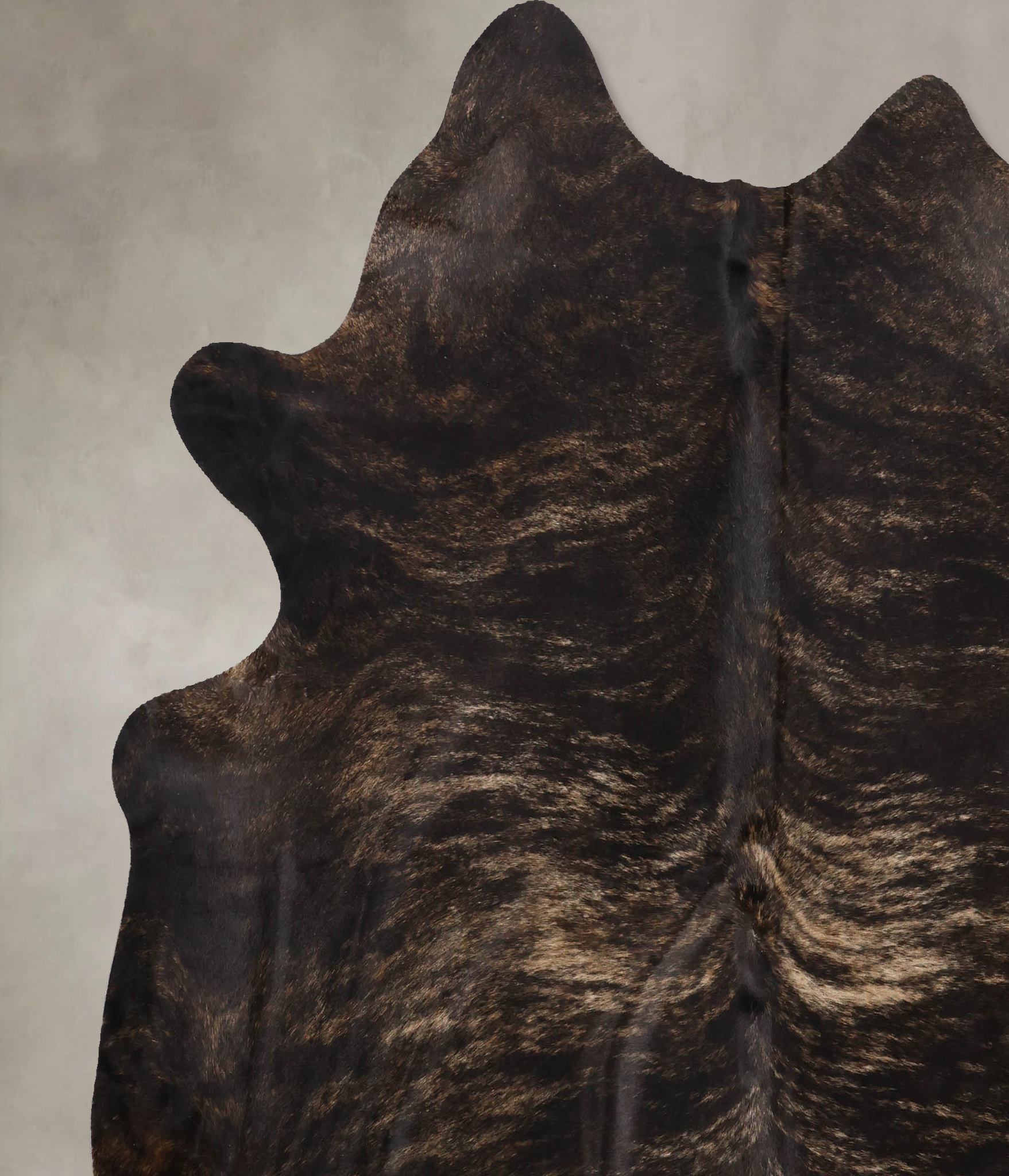 Dark Brindle Cowhide Rug #B10549