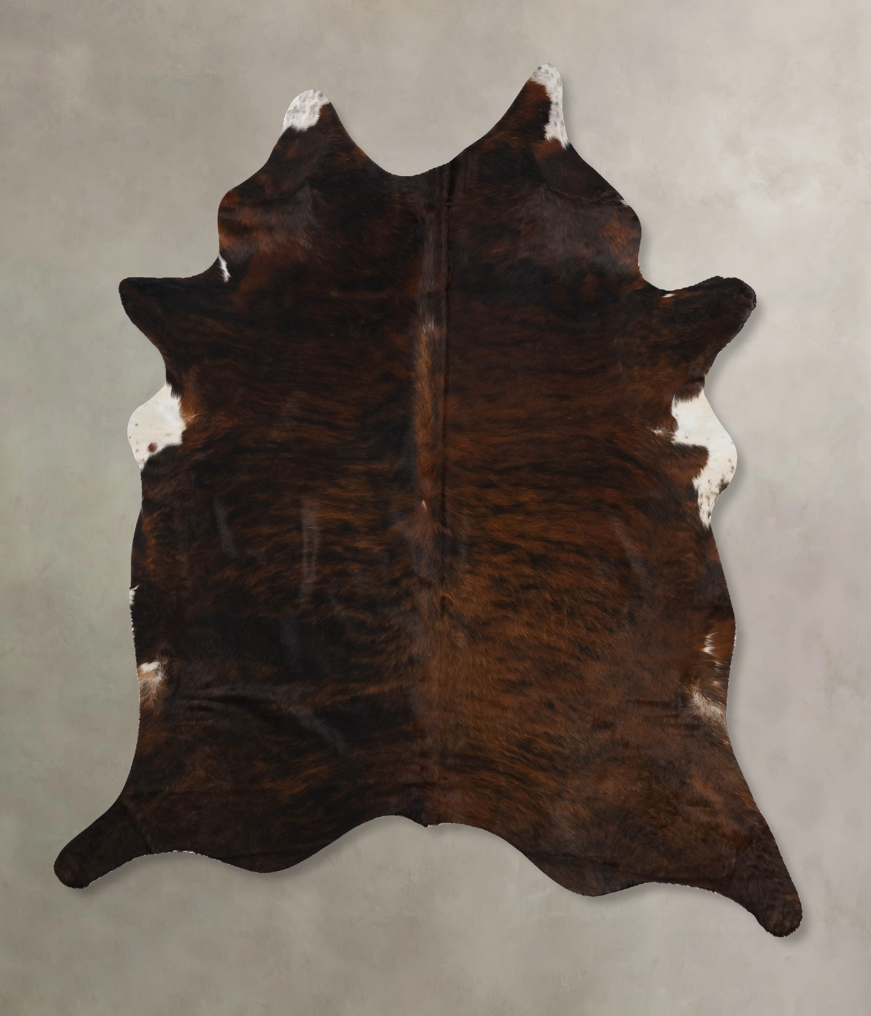 Dark Brindle Cowhide Rug #B10550