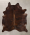 Dark Brindle X-Large Brazilian Cowhide Rug 8'1