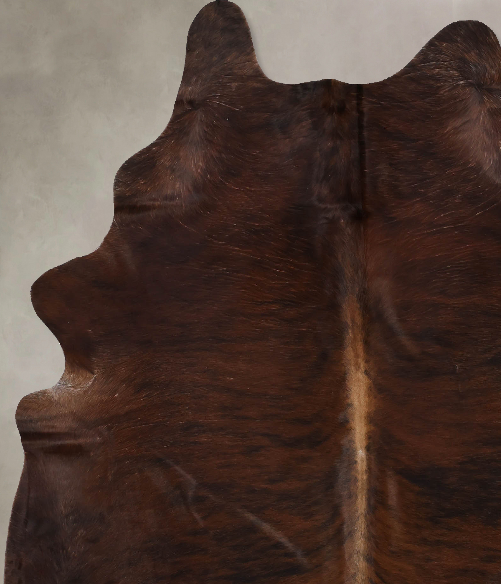 Dark Brindle Cowhide Rug #B10555