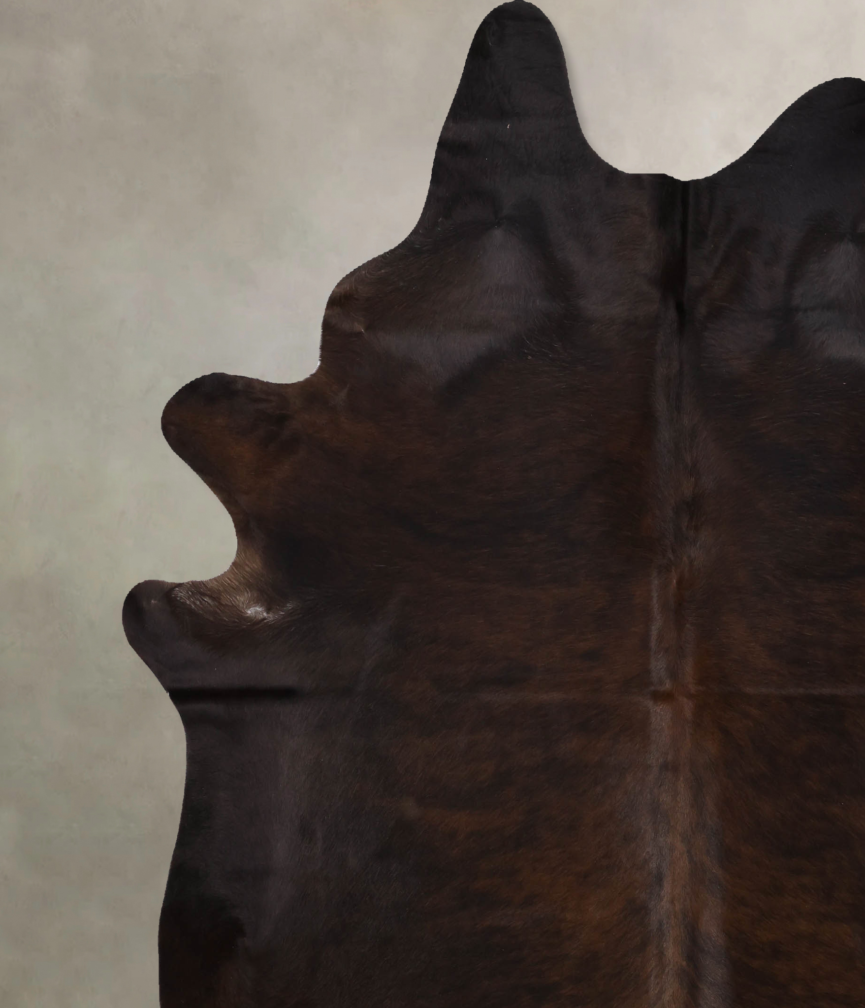 Dark Brindle Cowhide Rug #B10556