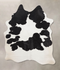 Black and White X-Large Brazilian Cowhide Rug 7'1