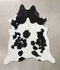 Black and White X-Large Brazilian Cowhide Rug 6'8