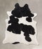 Black and White X-Large Brazilian Cowhide Rug 6'11