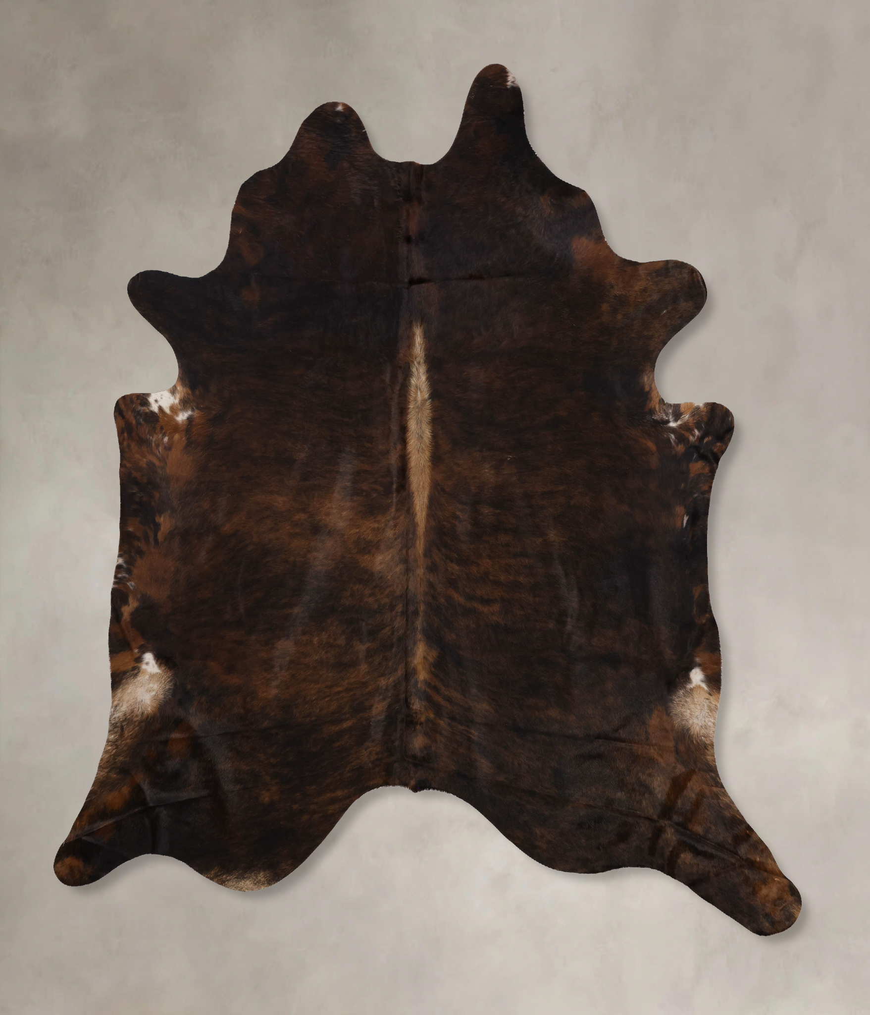 Dark Brindle Cowhide Rug #B10562