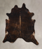 Dark Brindle XX-Large Brazilian Cowhide Rug 8'11