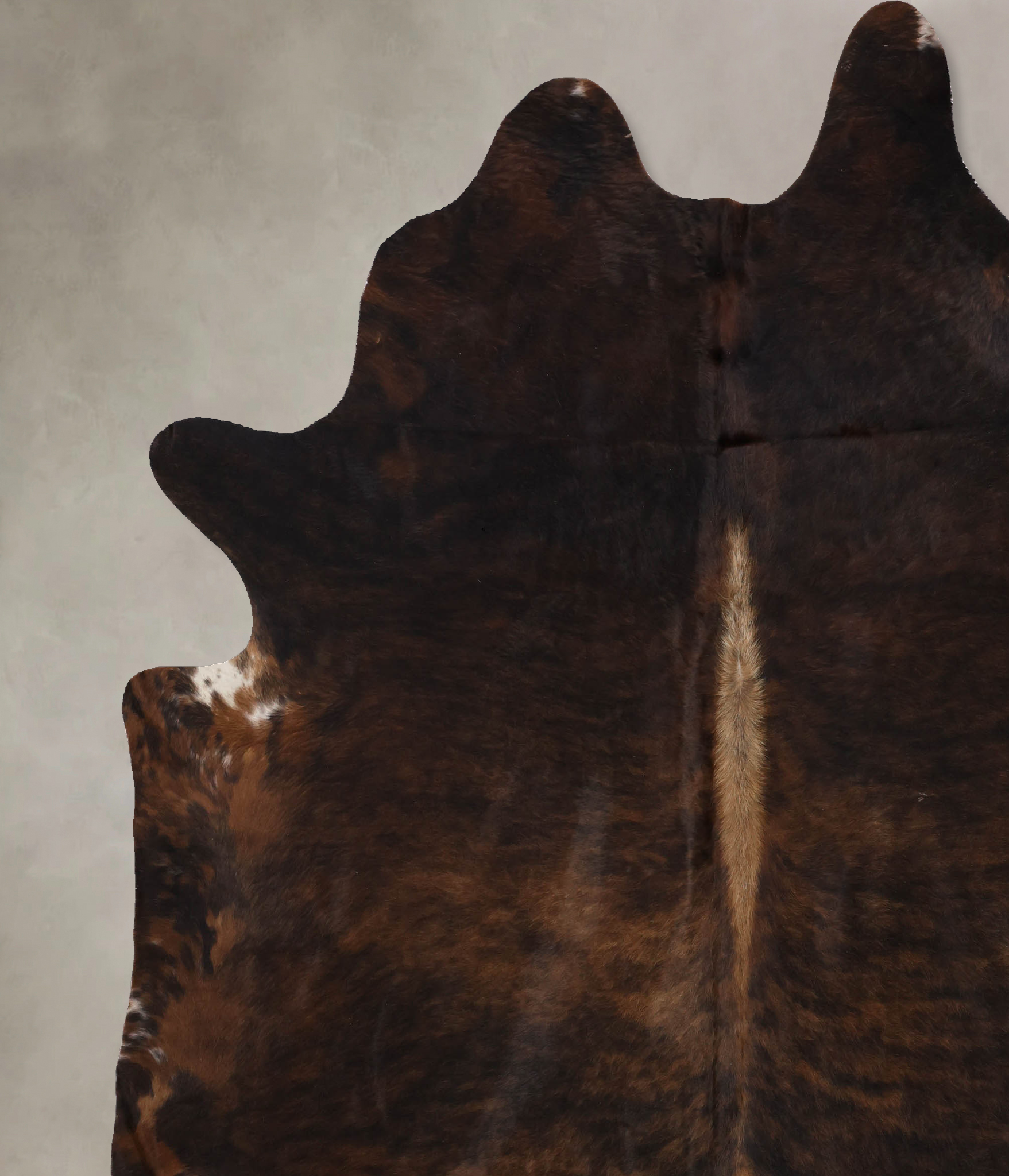 Dark Brindle Cowhide Rug #B10562