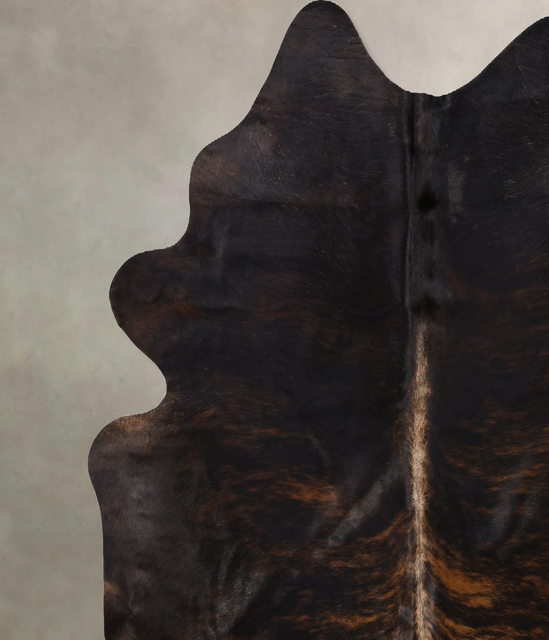 Dark Brindle Cowhide Rug #B10563