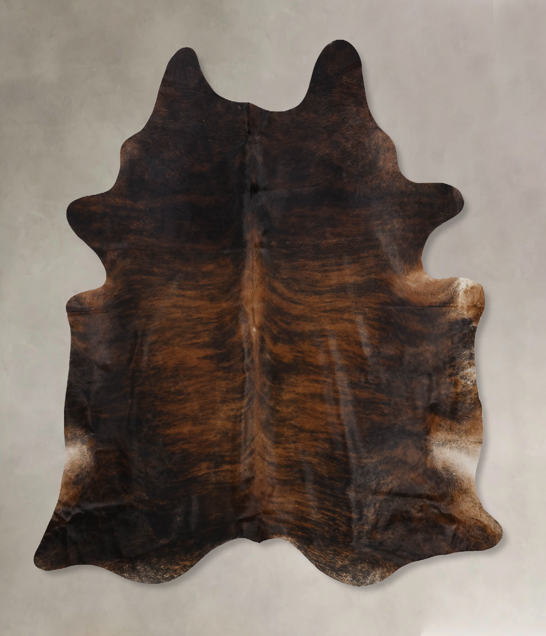 Dark Brindle Cowhide Rug #B10566