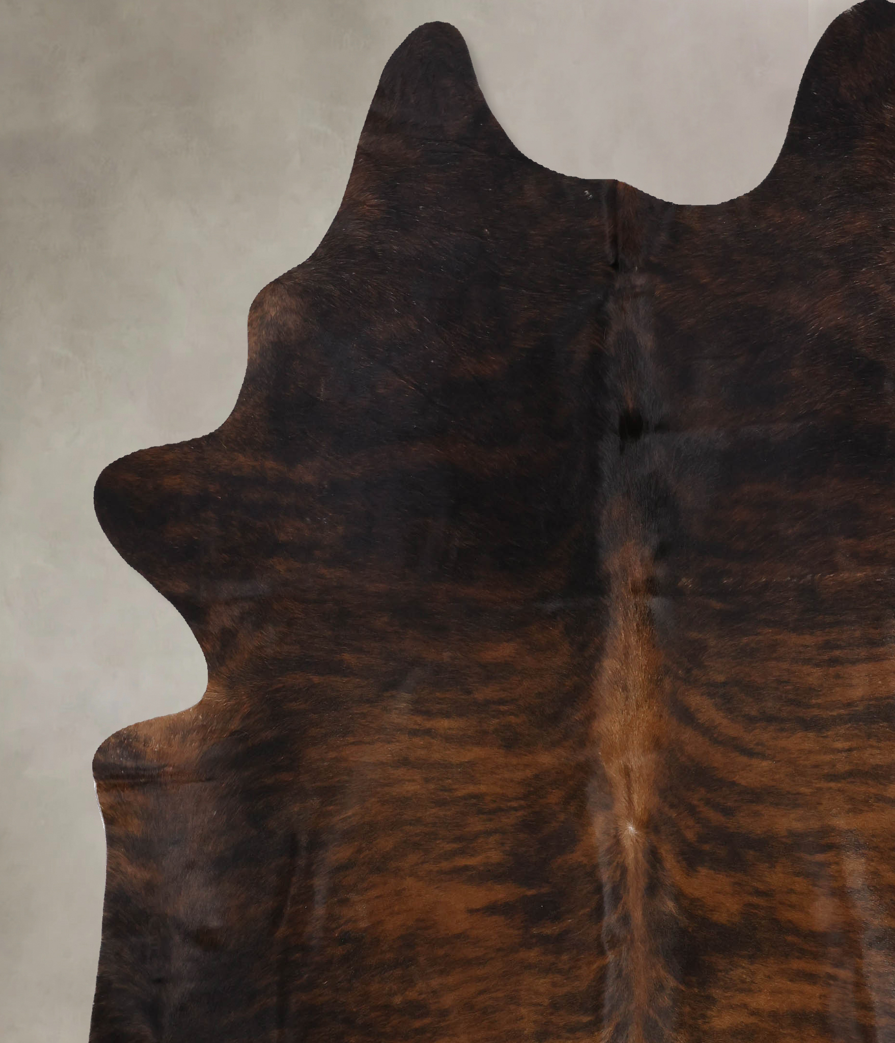 Dark Brindle Cowhide Rug #B10566