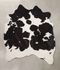 Black and White Large Brazilian Cowhide Rug 6'6