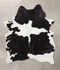 Black and White Large Brazilian Cowhide Rug 6'6