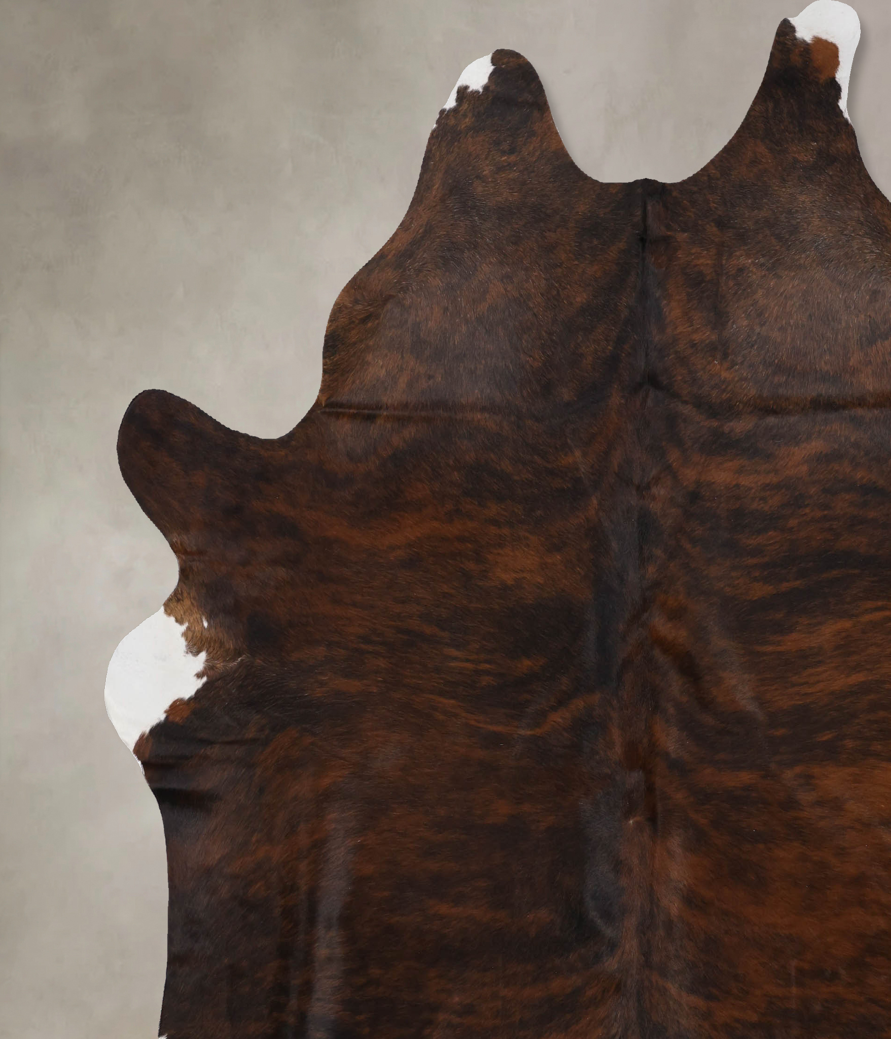 Dark Brindle Cowhide Rug #B10589