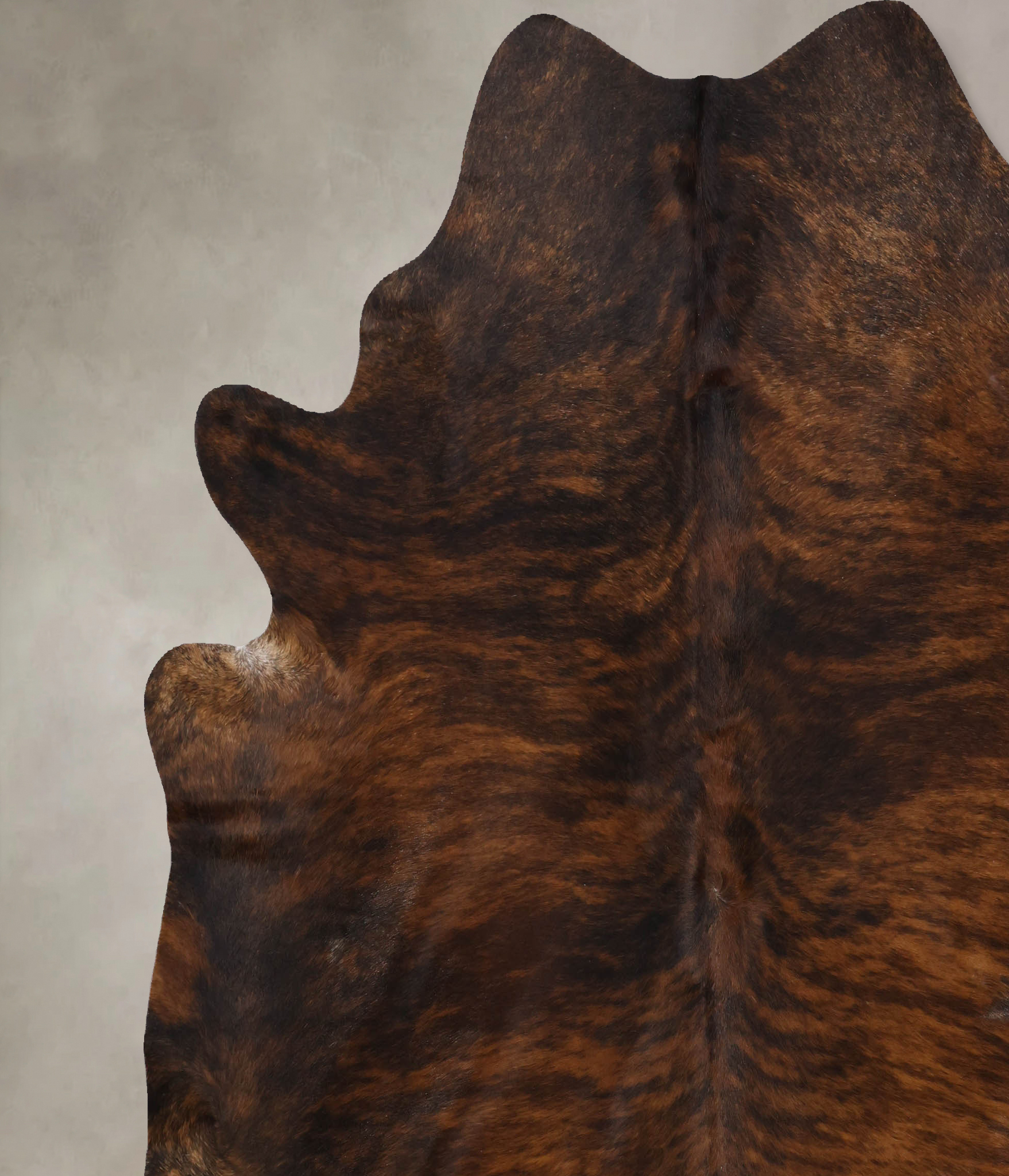 Dark Brindle Cowhide Rug #B10591