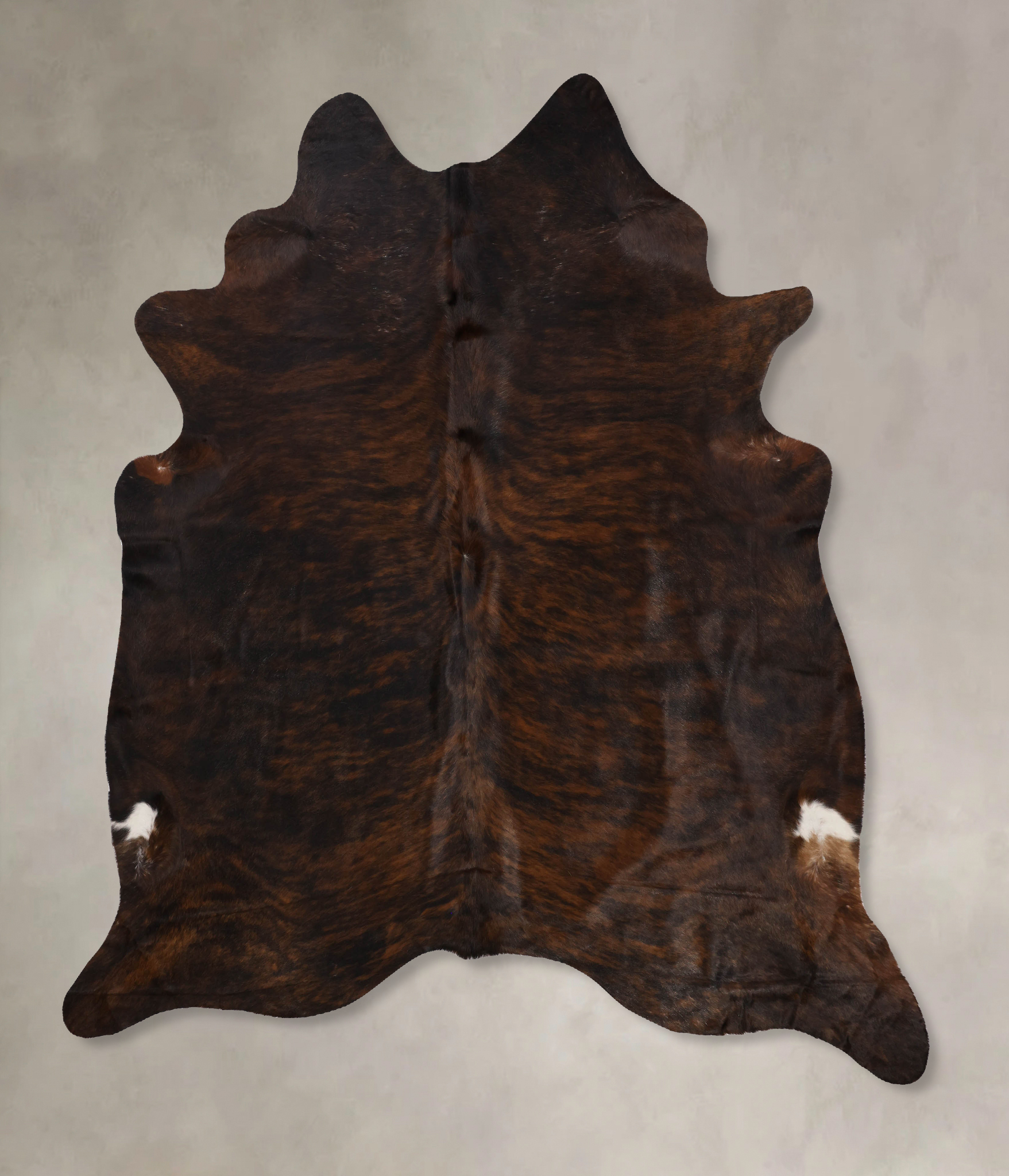 Dark Brindle Cowhide Rug #B10607