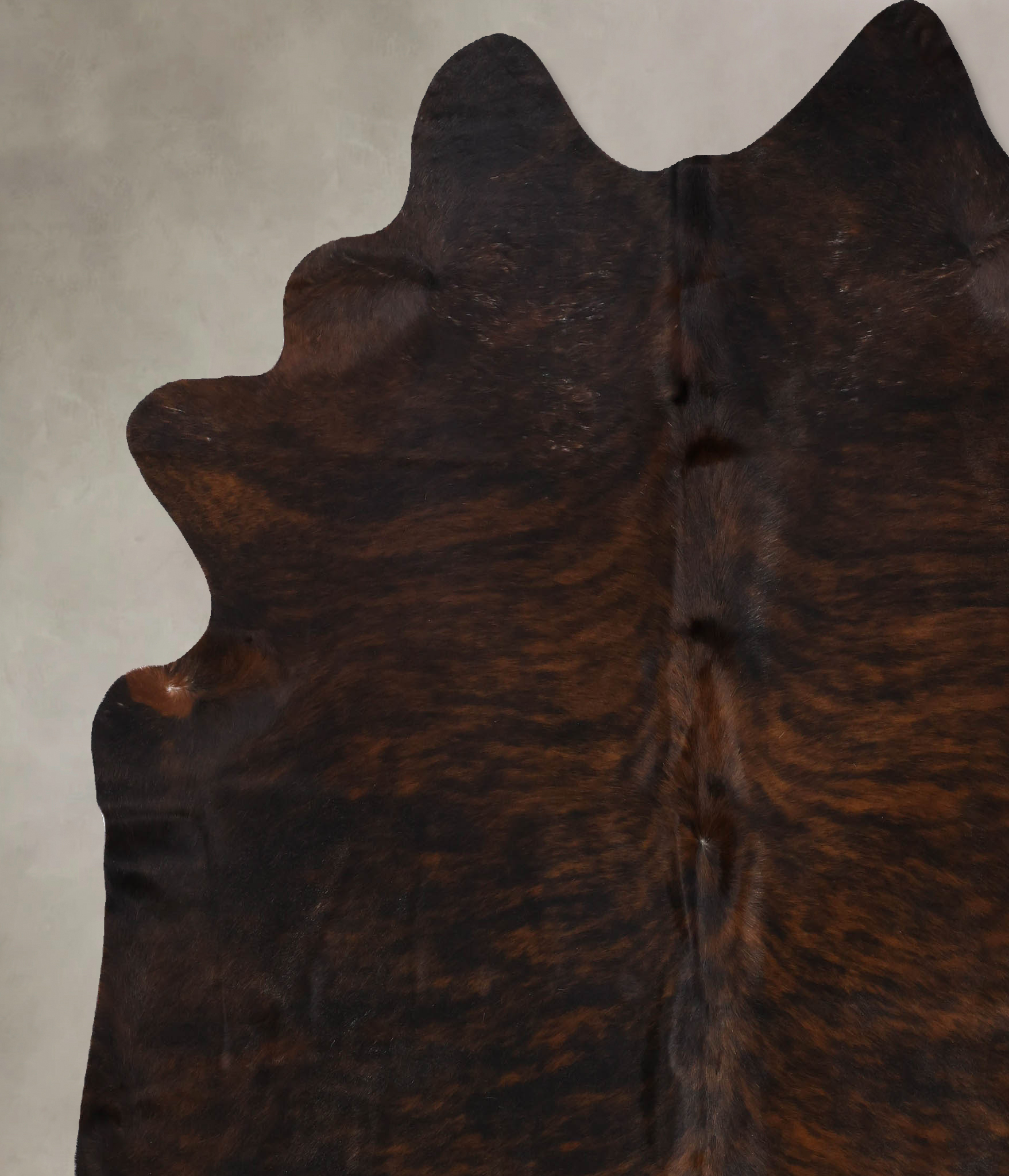 Dark Brindle Cowhide Rug #B10607