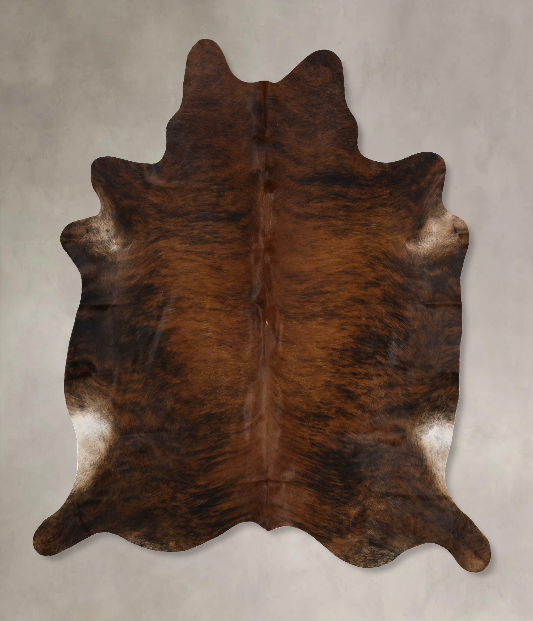 Dark Brindle Cowhide Rug #B10608