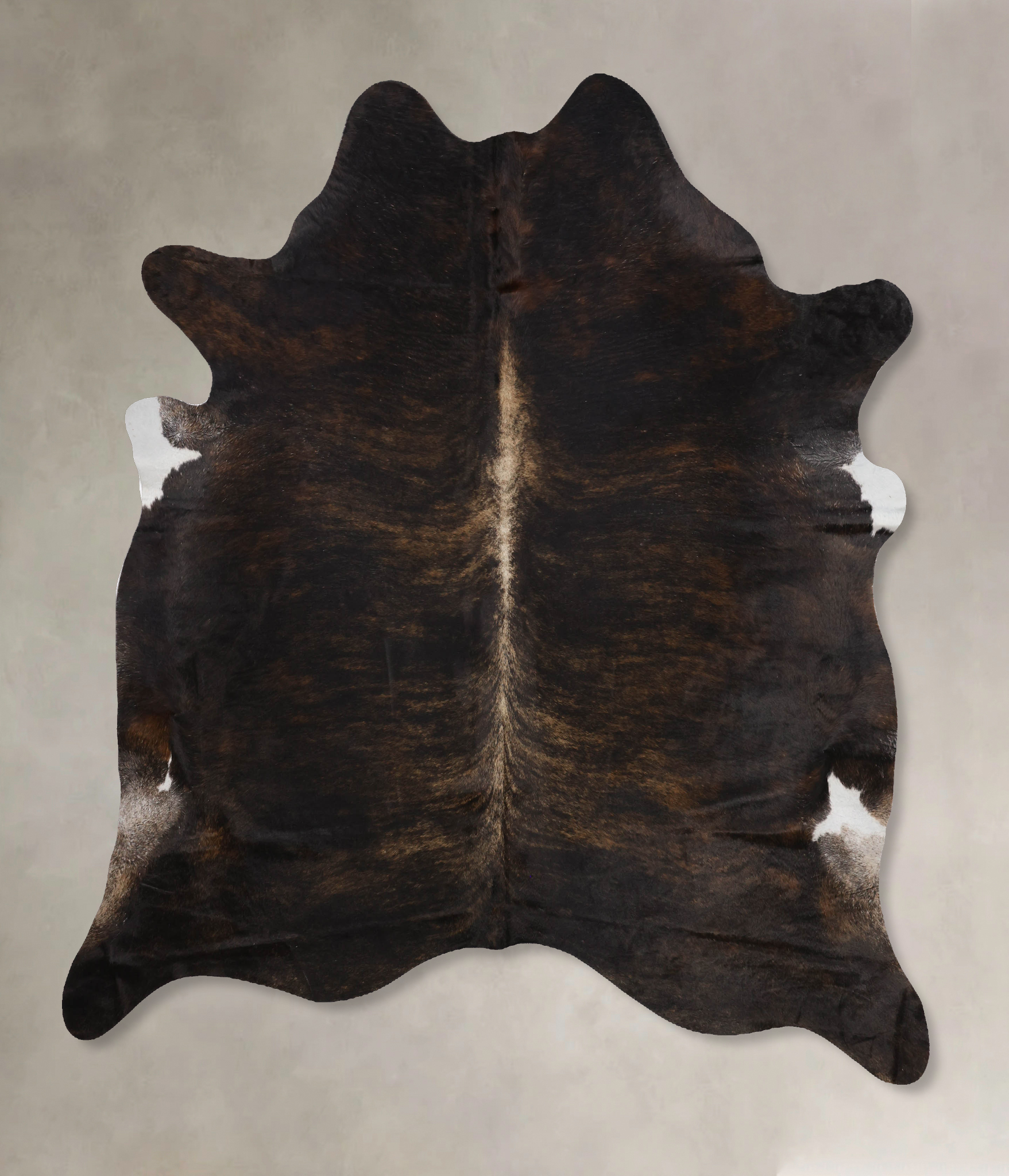 Dark Brindle Cowhide Rug #B10609