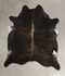 Dark Brindle XX-Large Brazilian Cowhide Rug 8'0