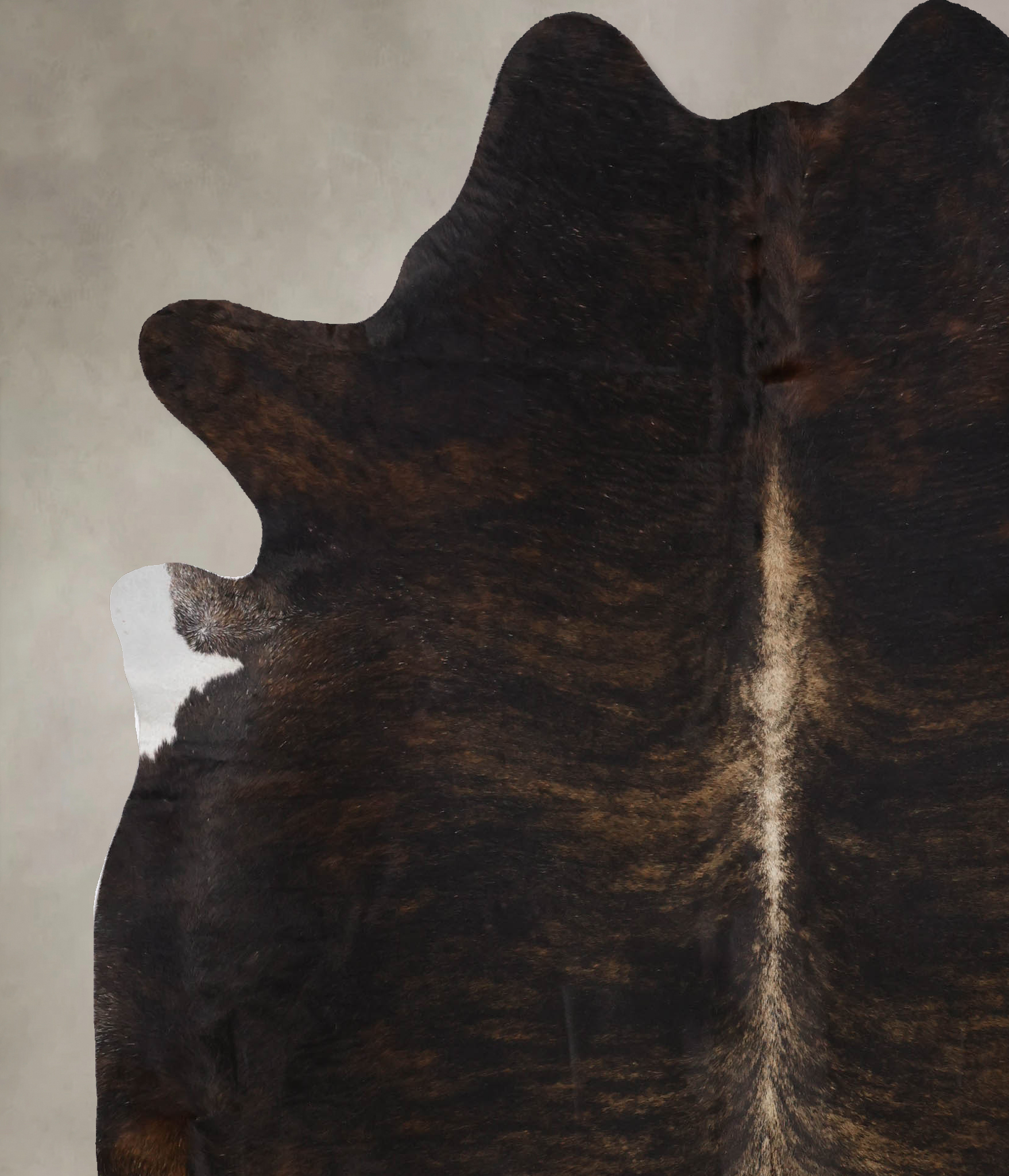 Dark Brindle Cowhide Rug #B10609