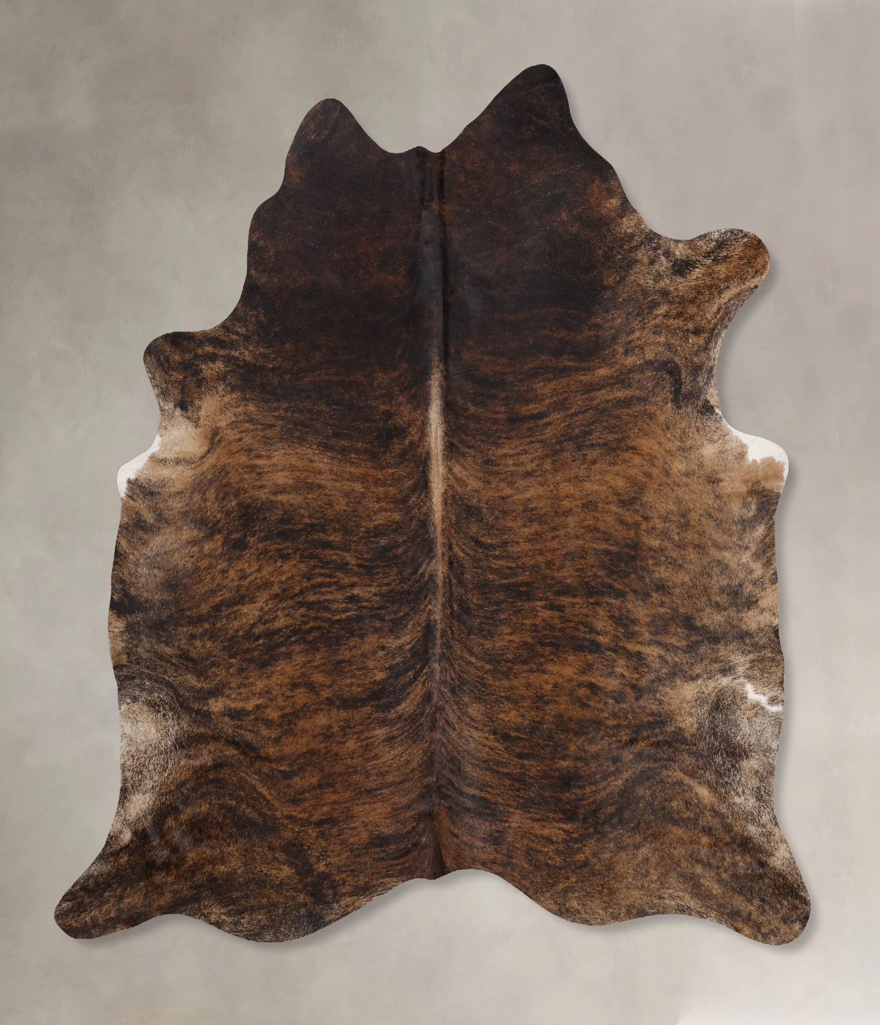 Dark Brindle Cowhide Rug #B10610