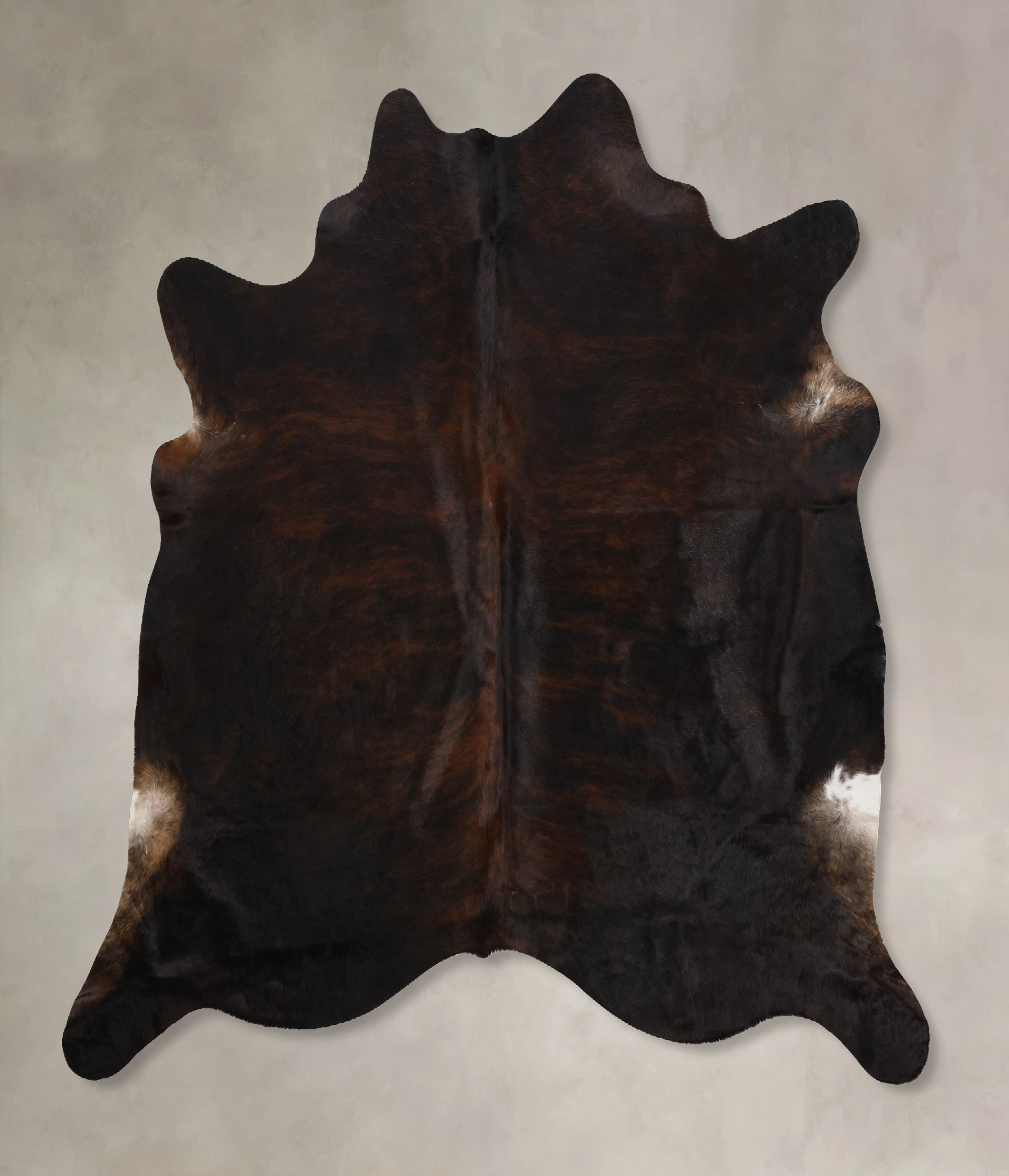 Dark Brindle Cowhide Rug #B10611