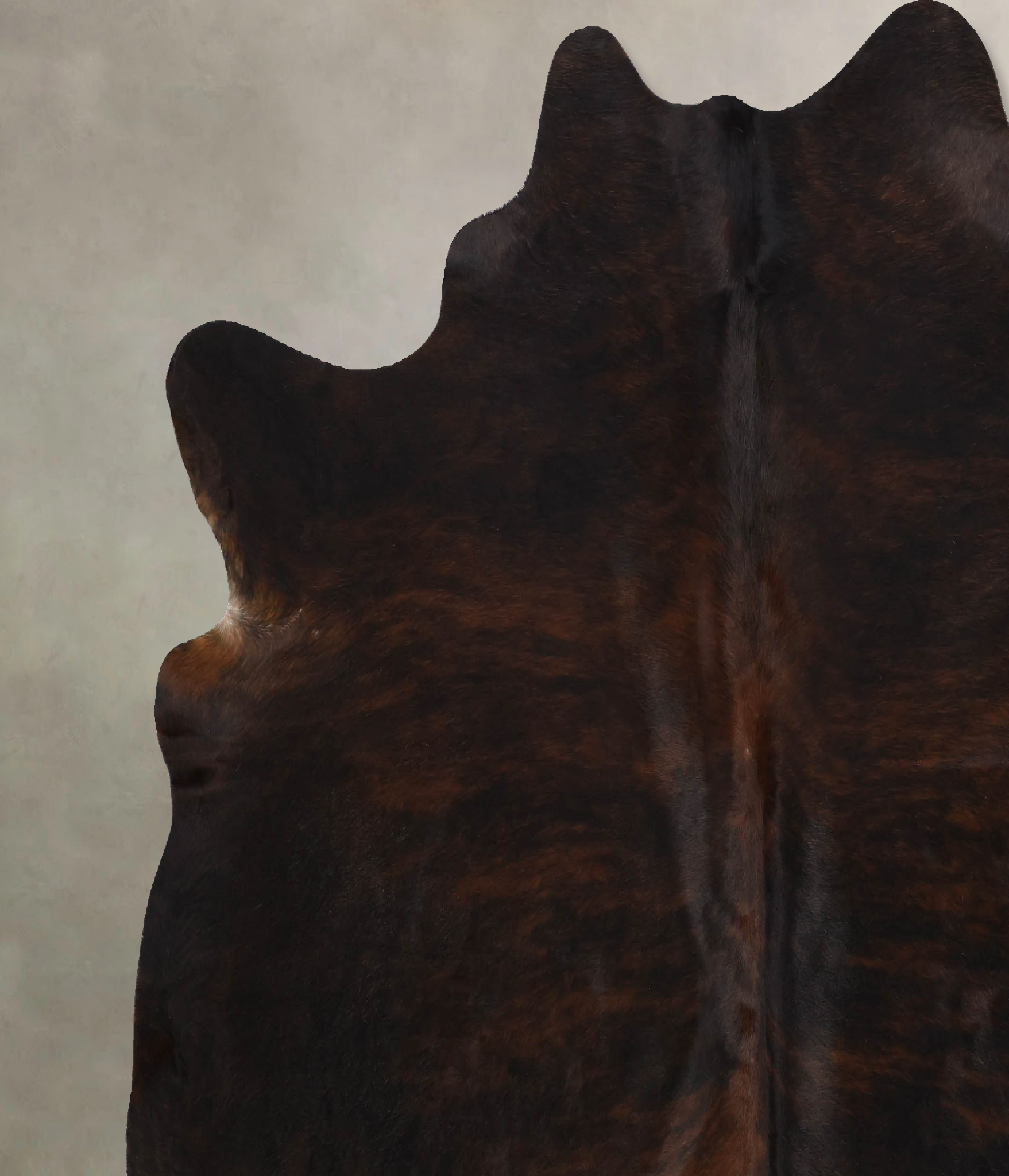 Dark Brindle Cowhide Rug #B10611