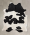 Black and White XX-Large Brazilian Cowhide Rug 8'2