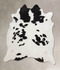 Black and White XX-Large Brazilian Cowhide Rug 8'2