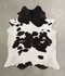 Black and White XX-Large Brazilian Cowhide Rug 8'3