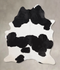 Black and White XX-Large Brazilian Cowhide Rug 8'8