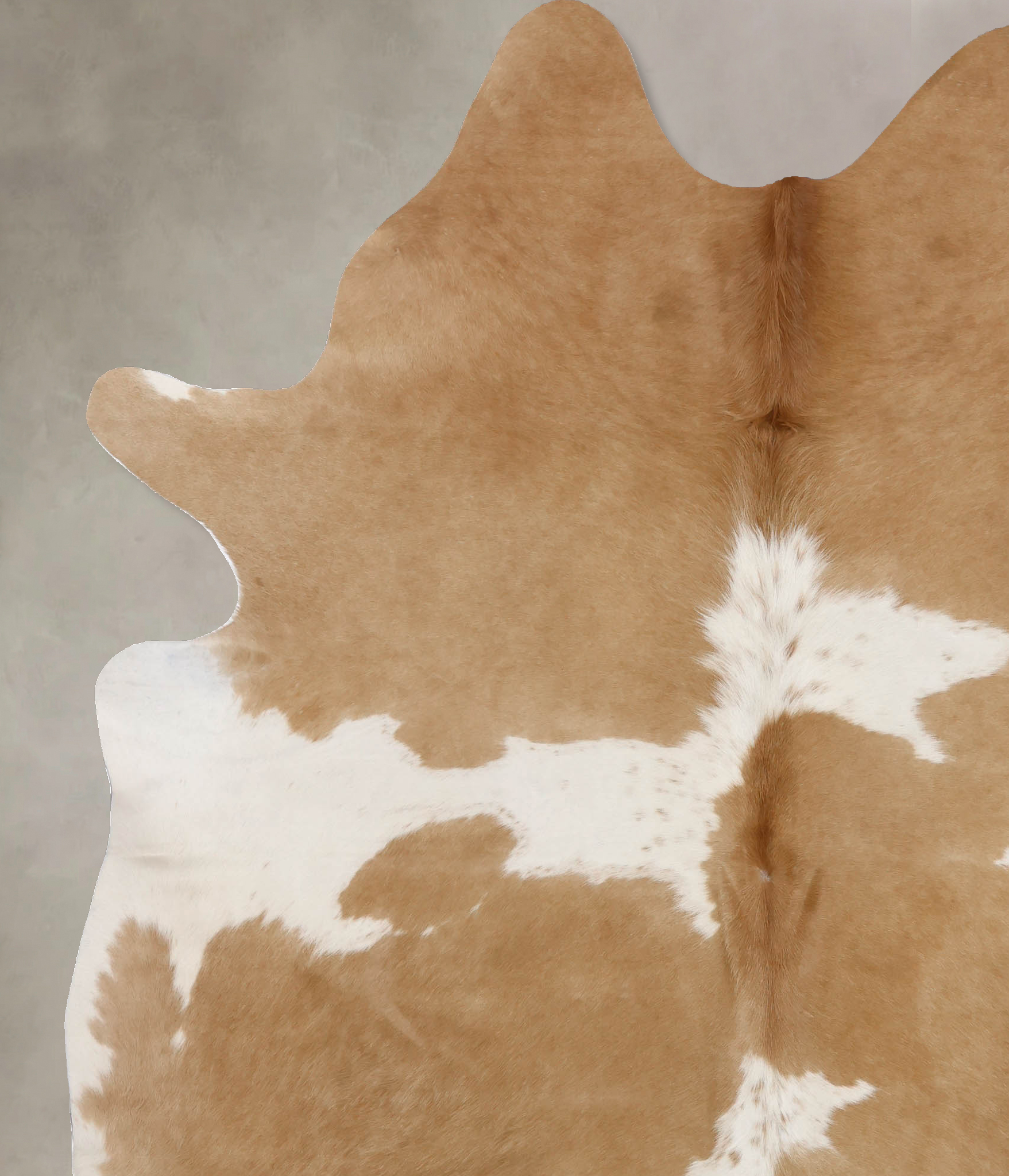 Beige and White Cowhide Rug #B10637